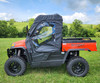 3 Star door and rear window combo on an orange Bad Boy Bandit 750, driver side view parked on grass
