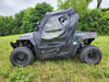 3 Star soft door and rear window combo on a gray HiSun Strike 250, driver side view in a field