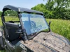 3 Star one-piece windshield with vent on a camo HiSun Strike 250, front three-quarter view in a field