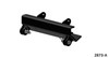 Eagle plow mount for Bad Boy Buggie, black steel crossmember with end brackets and pins, 3D render
