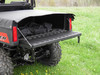 3 Star bed cover on the Polaris Ranger 570 with the tailgate down, angled rear view showing cargo under it
