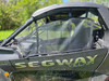 3 Star safety net on the Segway Villain driver side showing the mesh and strap attachments to the cage