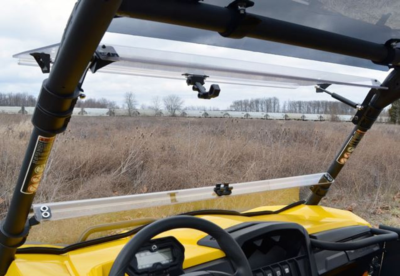 Can Am Commander Scratch Resistant Flip Out Windshield