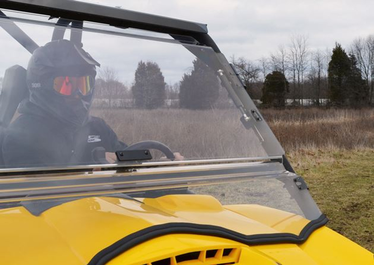 Can Am Commander Scratch Resistant Flip Out Windshield