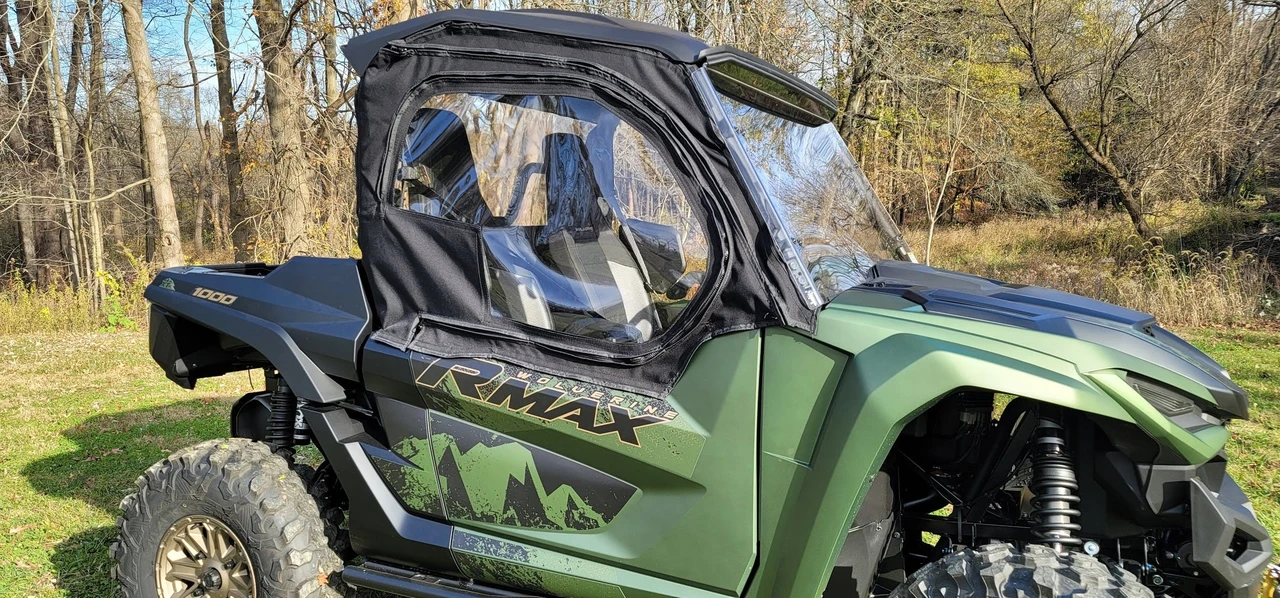 Side X Side Yamaha Wolverine RMAX2 / X2 2021-2025 Full Cab Enclosure for OEM Glass Windshield