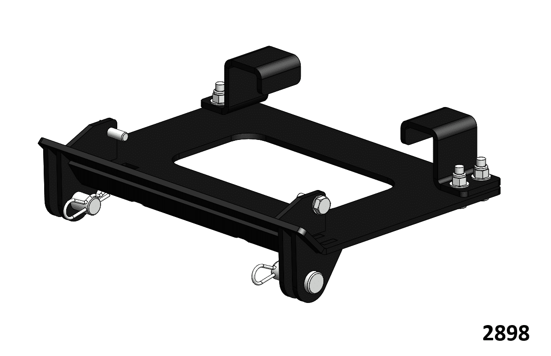 HitchDoc 2898 Eagle UTV plow mount for Aodes 1000-3 WorkCross, Aodes 1000-6 WorkCross, Aodes 650 WorkCross