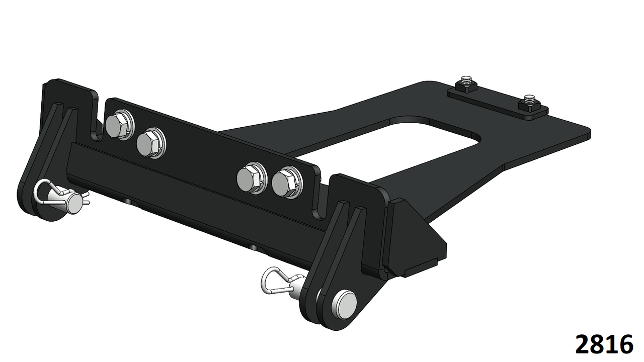 HitchDoc 2816 Eagle UTV plow mount for Kubota RTV-XG850 Sidekick