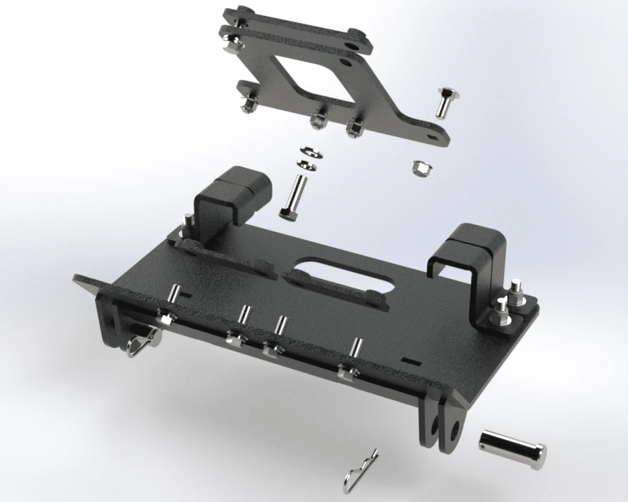 HitchDoc 2809-D Eagle UTV plow mount for Can-Am 1000 Defender HD10 (XT), Can-Am 1000 Defender HD10 6X6 (XT), Can-Am 1000...