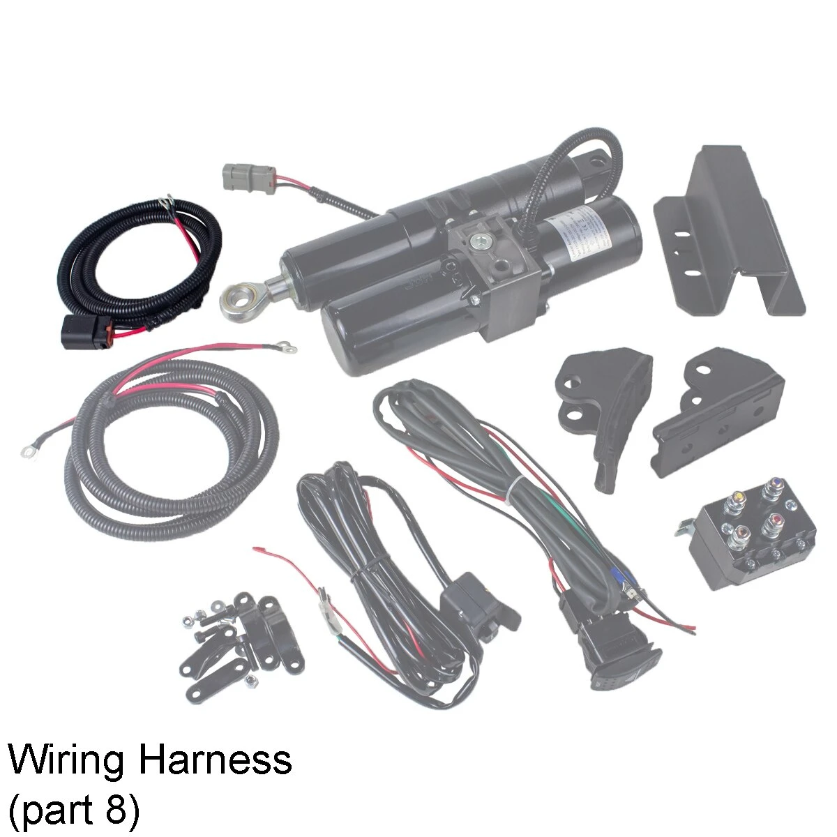 Denali Hydro-Turn replacement wiring harness, part 8, highlighted on the full kit