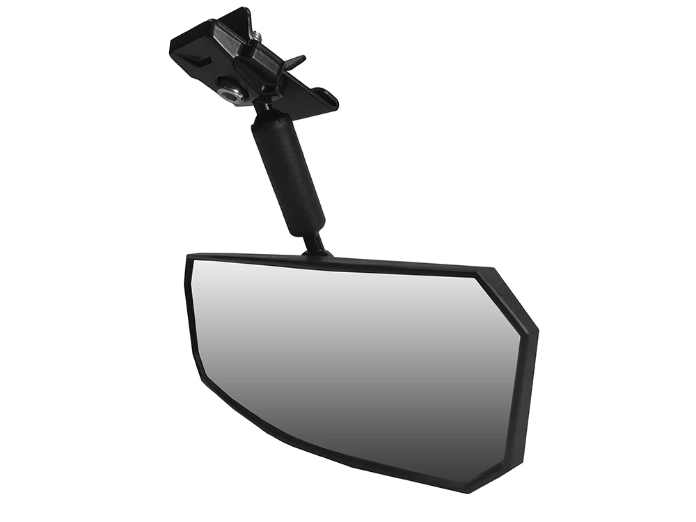 Spike mirror for Polaris Ranger: rearview mirror with mount, mirror side, on white