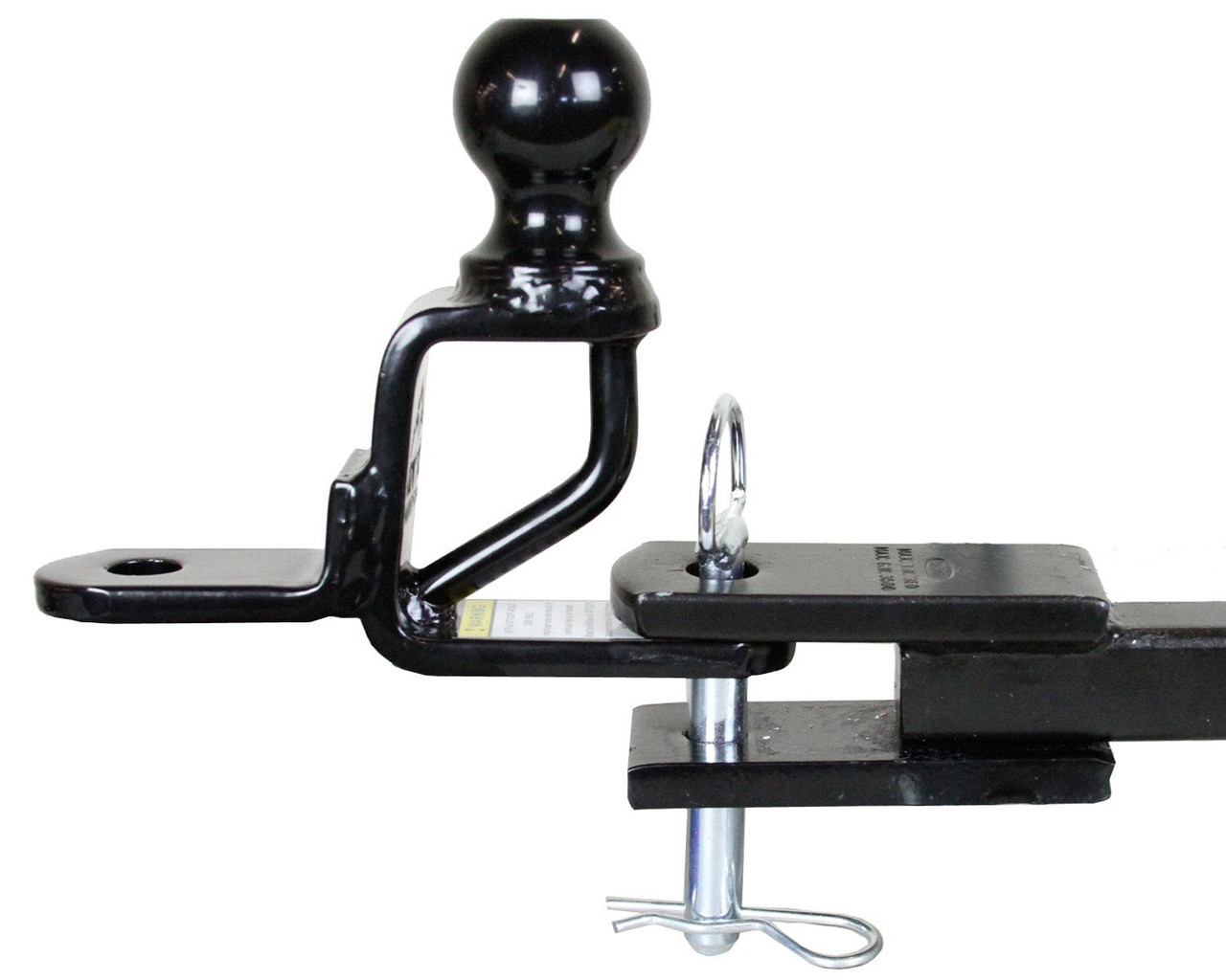 ATV-Tek Trio HD bolt-on hitch with a receiver tube and hitch pin fitted to the mounting plate