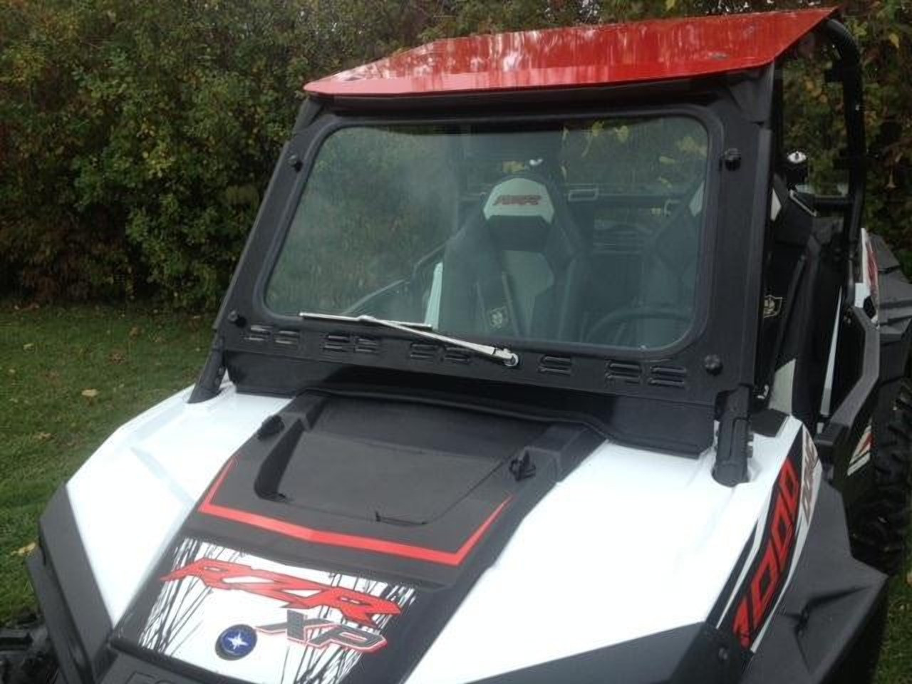 Extreme Metal Products EMP Polaris RZR 900/1000 Glass Windshield w/ Manual Wiper