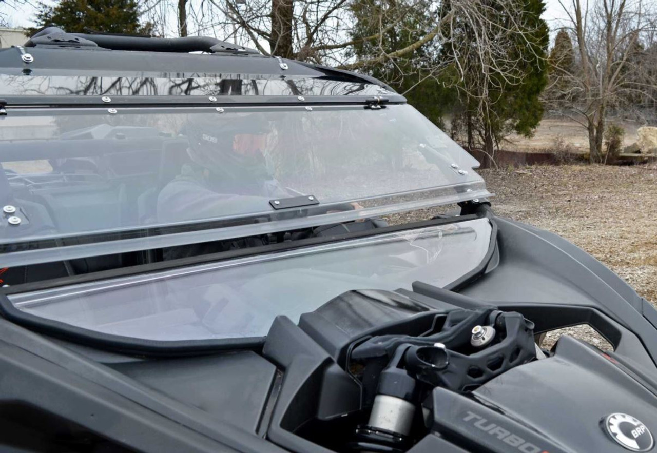 Can Am Maverick X3 Scratch Resistant Flip Out Windshield