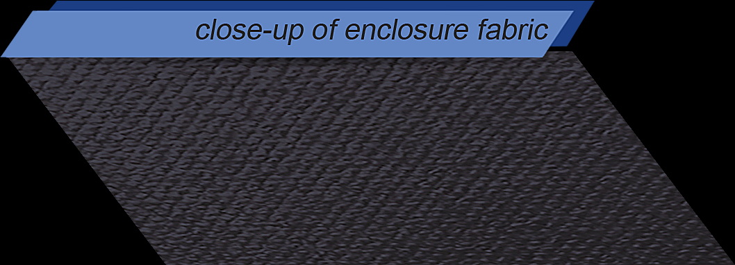 3 Star close-up of the enclosure fabric - Kubota RTV1140 Full Cab Enclosure for Hard Windshield