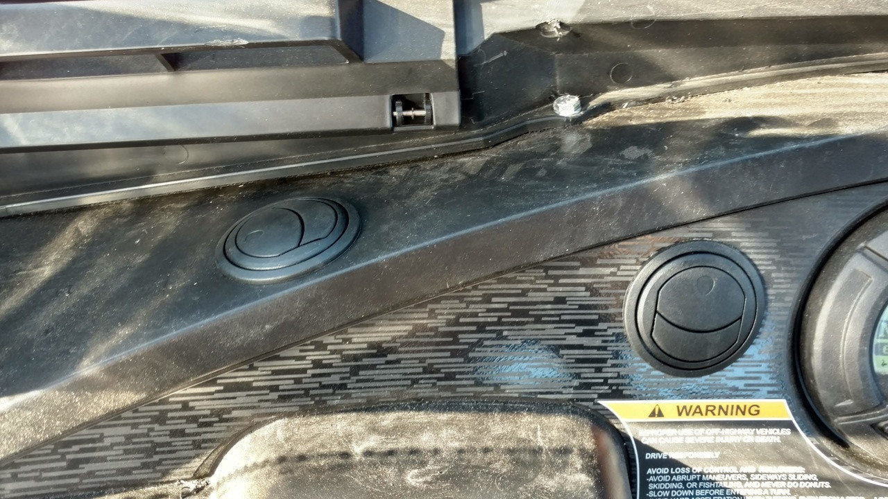 arctic cat prowler hdx 2 inch defrost and 2 inch left vent