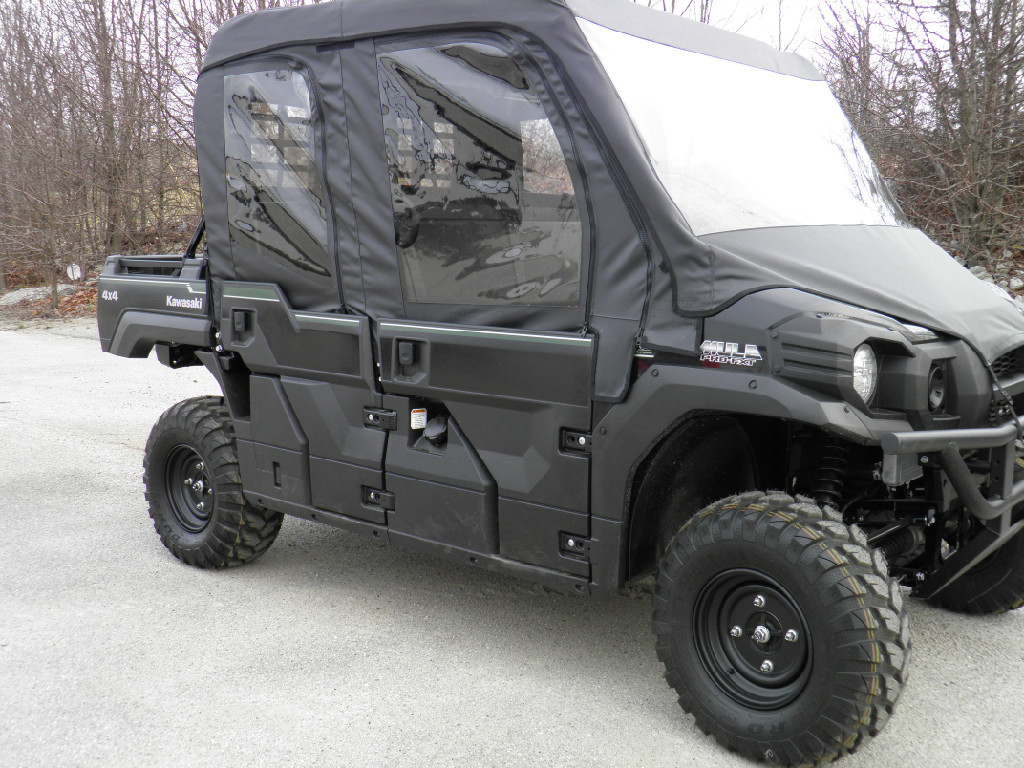 3 Star Kawasaki Mule ProFXT/DXT Full Cab Enclosure w/ Vinyl Windshield