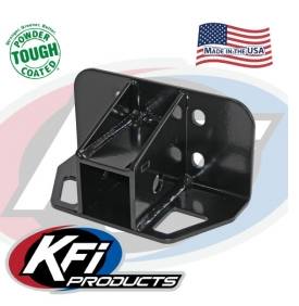 KFI 2-inch receiver for the John Deere Gator, black steel bracket product shot
