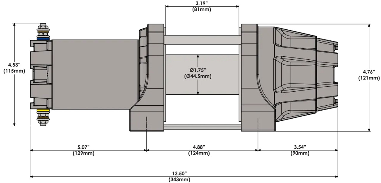 KFI AS25 2500lb Assault Winch