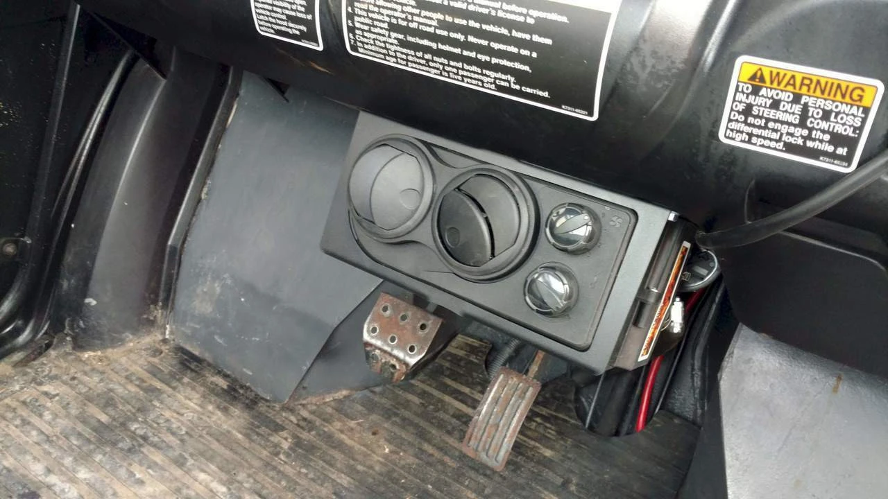 ice crusher heater kubota rtv 500 passenger view
