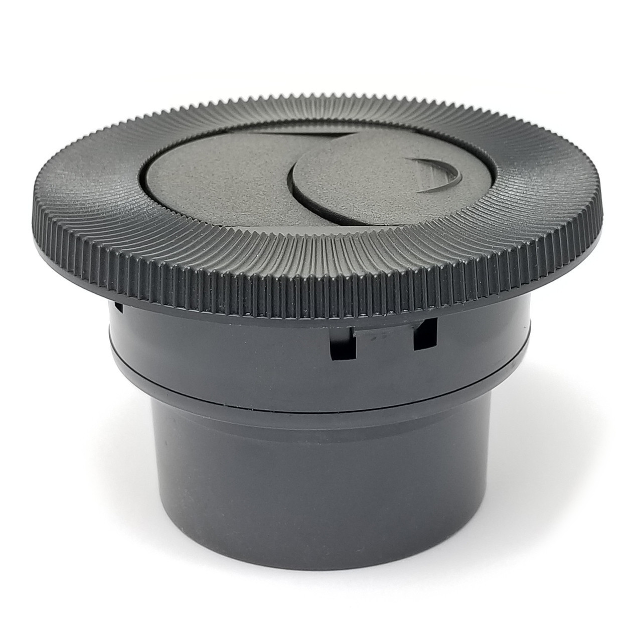 Ice Crusher Replacement 3'' plastic vent (old style) with grooved edge detailing.  Made in the USA.