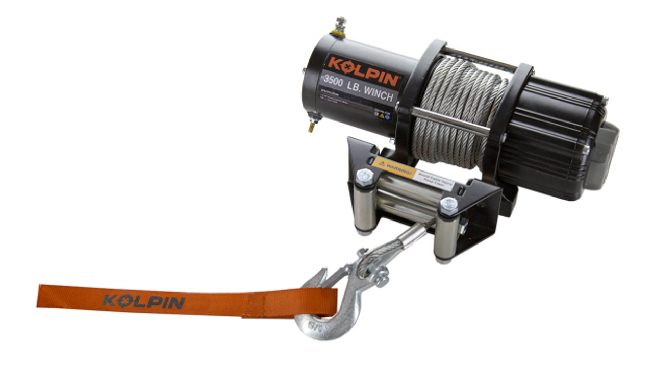 Kolpin Winch Kit Steel/Synthetic 3500#/4500#