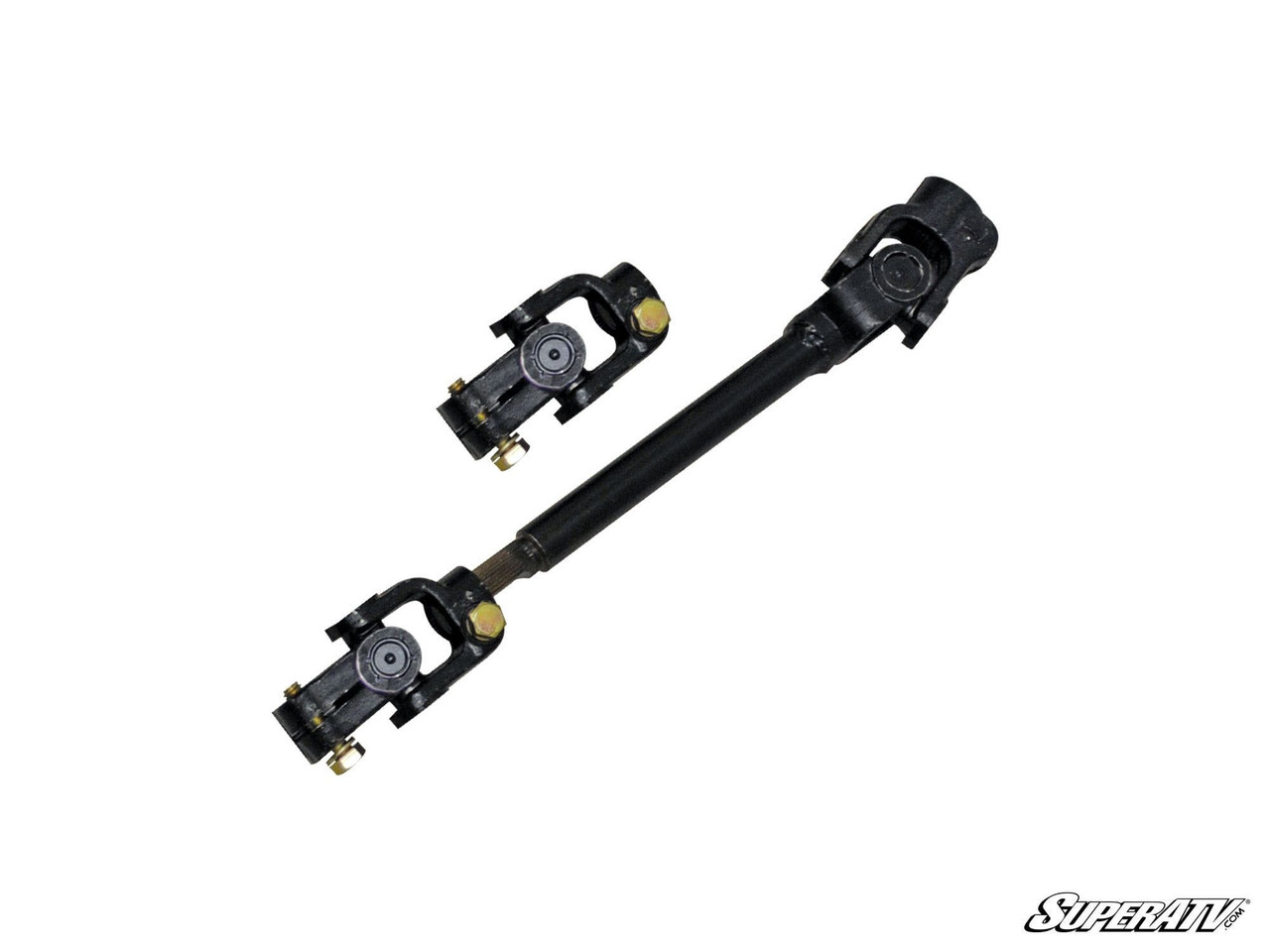 Steering shaft with two universal joints and clamp from the SuperATV Yamaha Rhino power steering kit