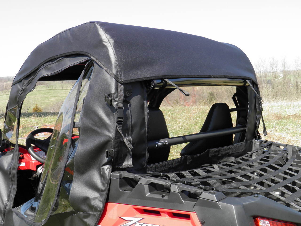Rear three-quarter view of the ZForce showing the 3 Star soft door edge, soft top and open rear