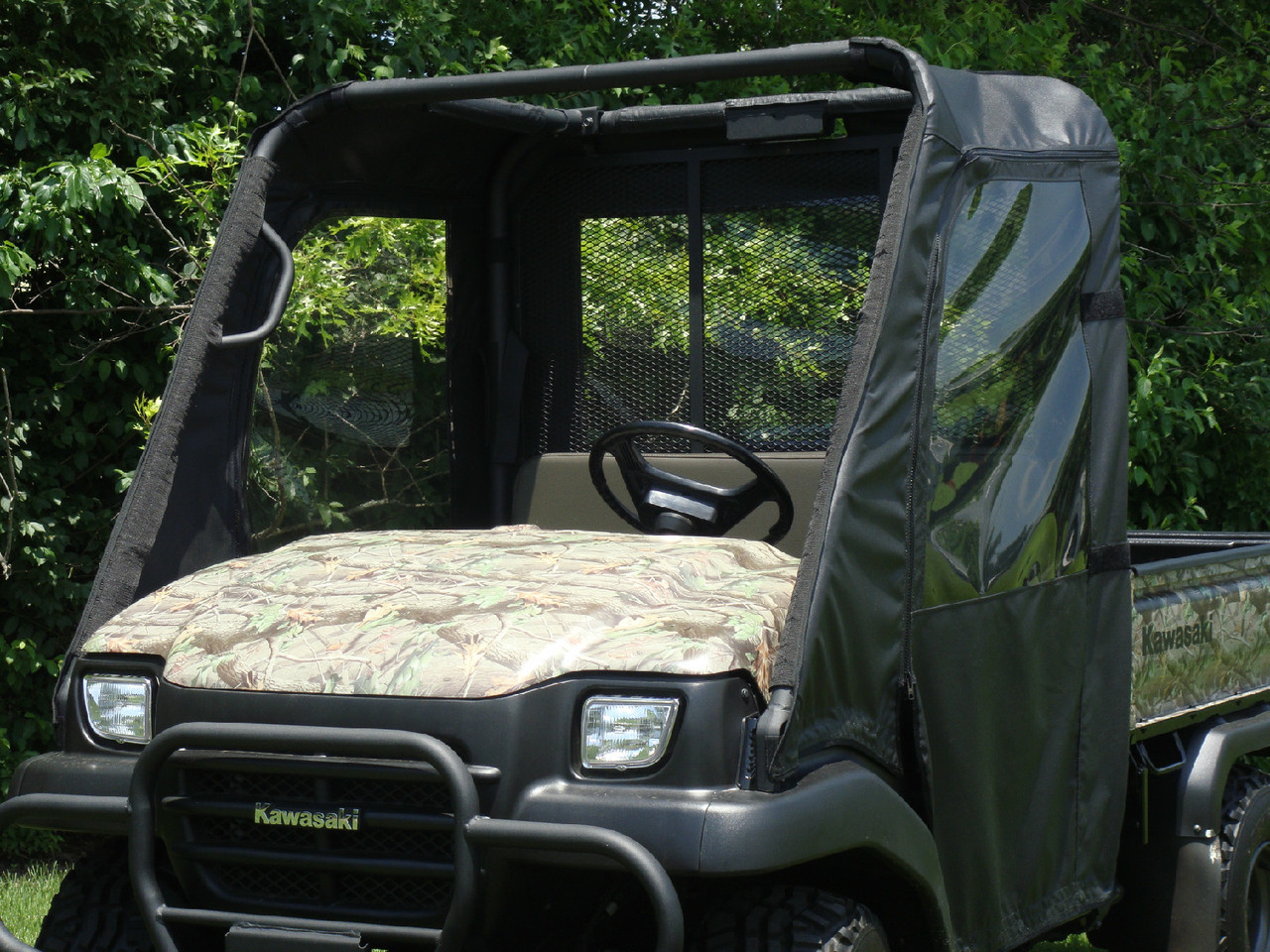 Kawasaki Mule SX Full Cab Enclosure for Hard Windshield