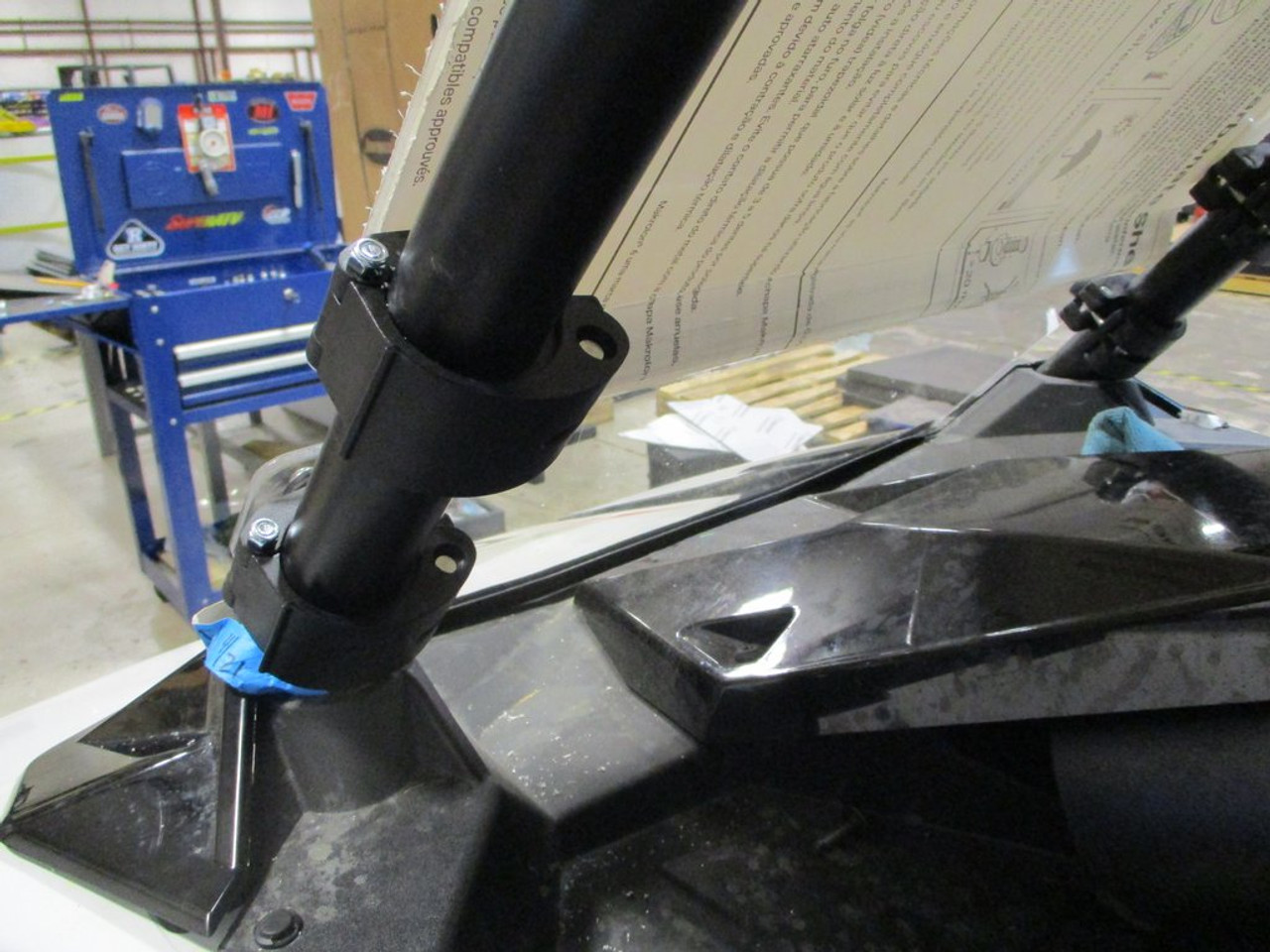 Polaris RZR RS1 CoolFlo Windshield with Fast Clamps