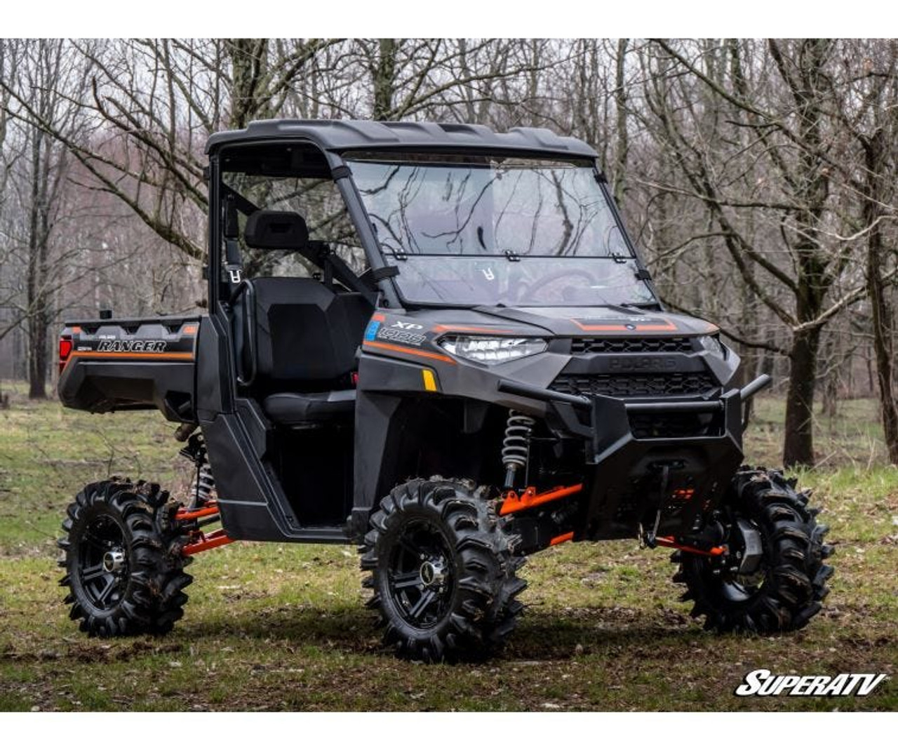 Polaris Ranger XP 900 Scratch Resistant Flip Down Windshield