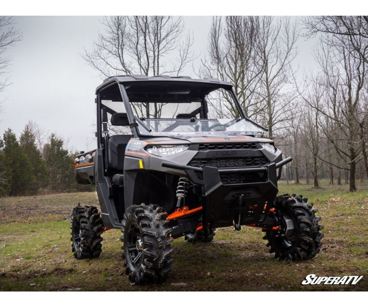 Polaris Ranger XP 900 Scratch Resistant Flip Down Windshield