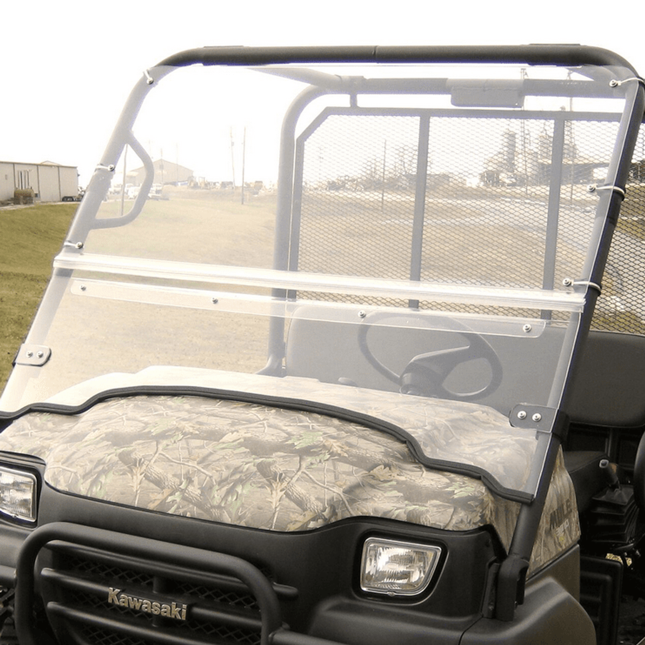 Folding Front Windshield Kawasaki Mule 4000/4010 Trans