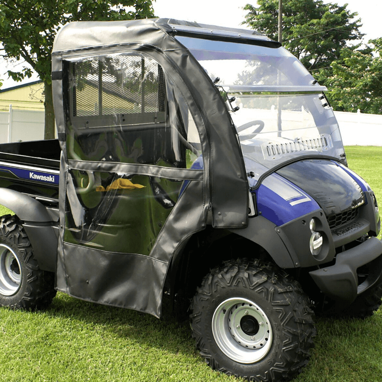 Full Cab Enclosure w/Folding Aero-Vent Windshield Kawasaki Mule 600/610