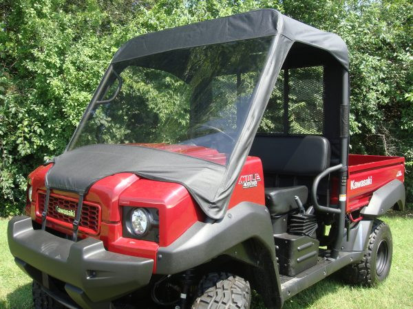3 Star Kawasaki Mule 4000/4010 Vinyl Windshield/Top/Rear Window Combo