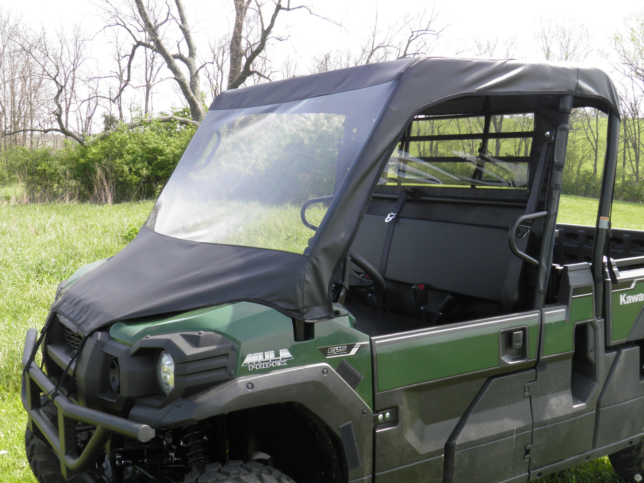 3 Star Kawasaki Mule ProFX/DX Vinyl Windshield/Top Combo