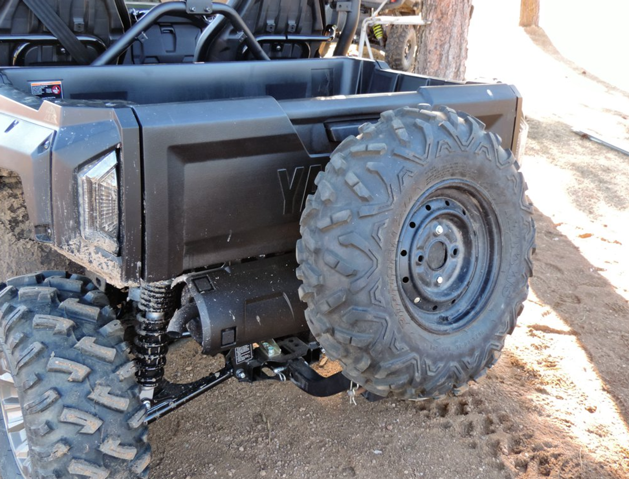 UTV Universal Extended Mount Receiver Hitch Spare Tire Mount Scorpion Swing-Away