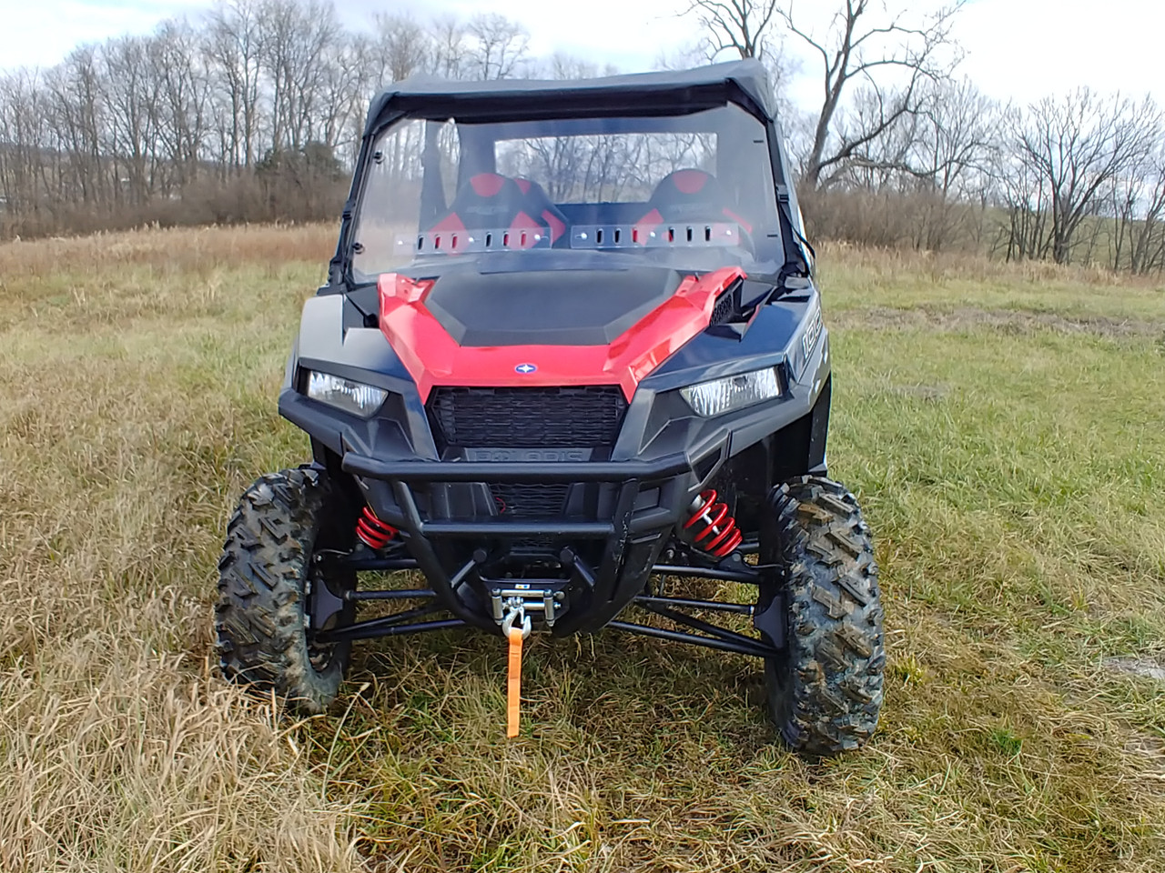 3 Star Polaris General Crew 1-Pc Scratch-Resistant Windshield