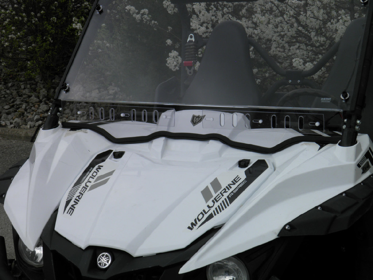 Yamaha Wolverine 1-Pc Scratch-Resistant Windshield