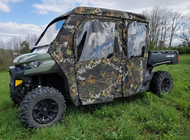 3 Star CanAm Defender Max Full Doors Cab Enclosure for Hard Windshield
