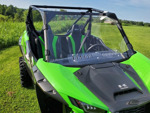 3 Star Kawasaki KRX Scratch-Resistant Windshield