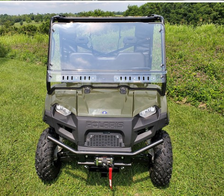 Polaris Ranger FullSize 570-3/6 2-Pc Scratch-Resistant Windshield