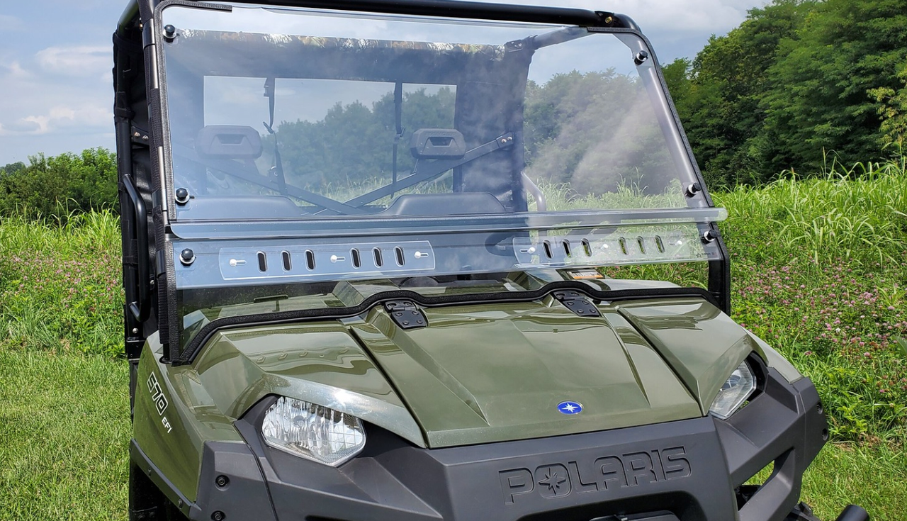 Polaris Ranger FullSize 570-3/6 2-Pc Scratch-Resistant Windshield