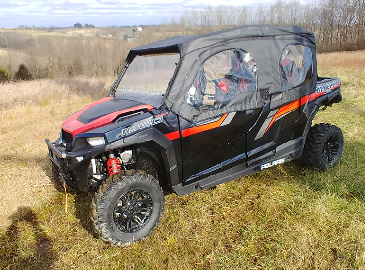 3 Star Polaris General Crew Full Cab Enclosure for Hard Windshield