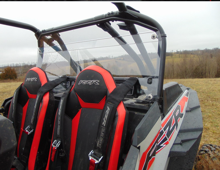 3 Star RZR XP 4 Turbo S Rear Windshield w/Upper Extension