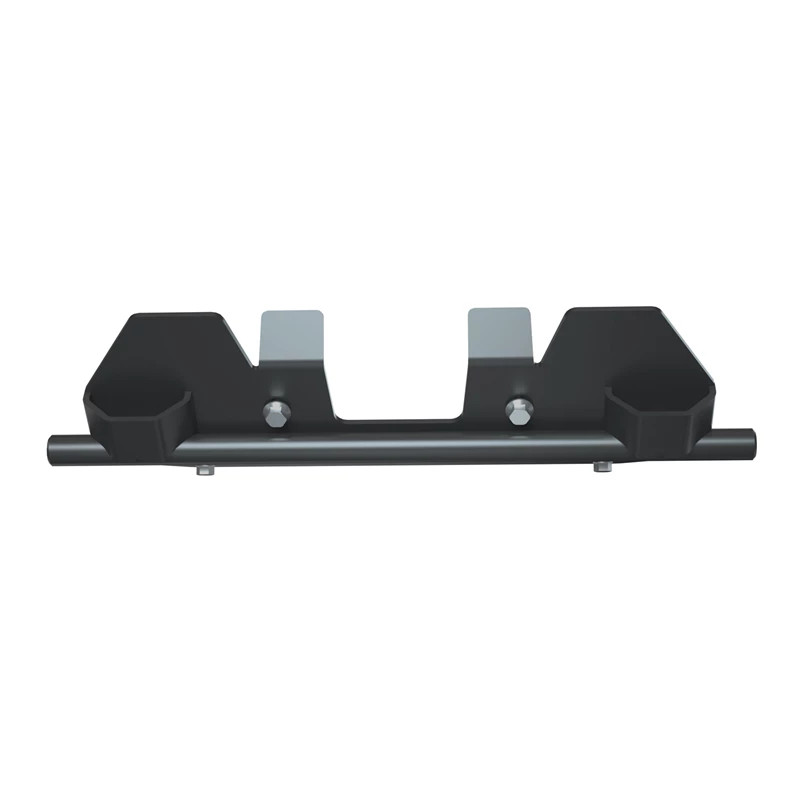Front view rendering of the Kolpin Front-Connect Conqueror plow mount for a Can-Am Defender showing the bracket slots