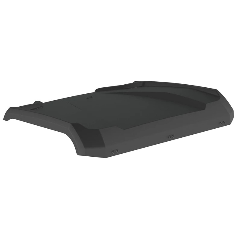 Kolpin black poly roof for the Honda Pioneer 700 shown alone from above, angled view