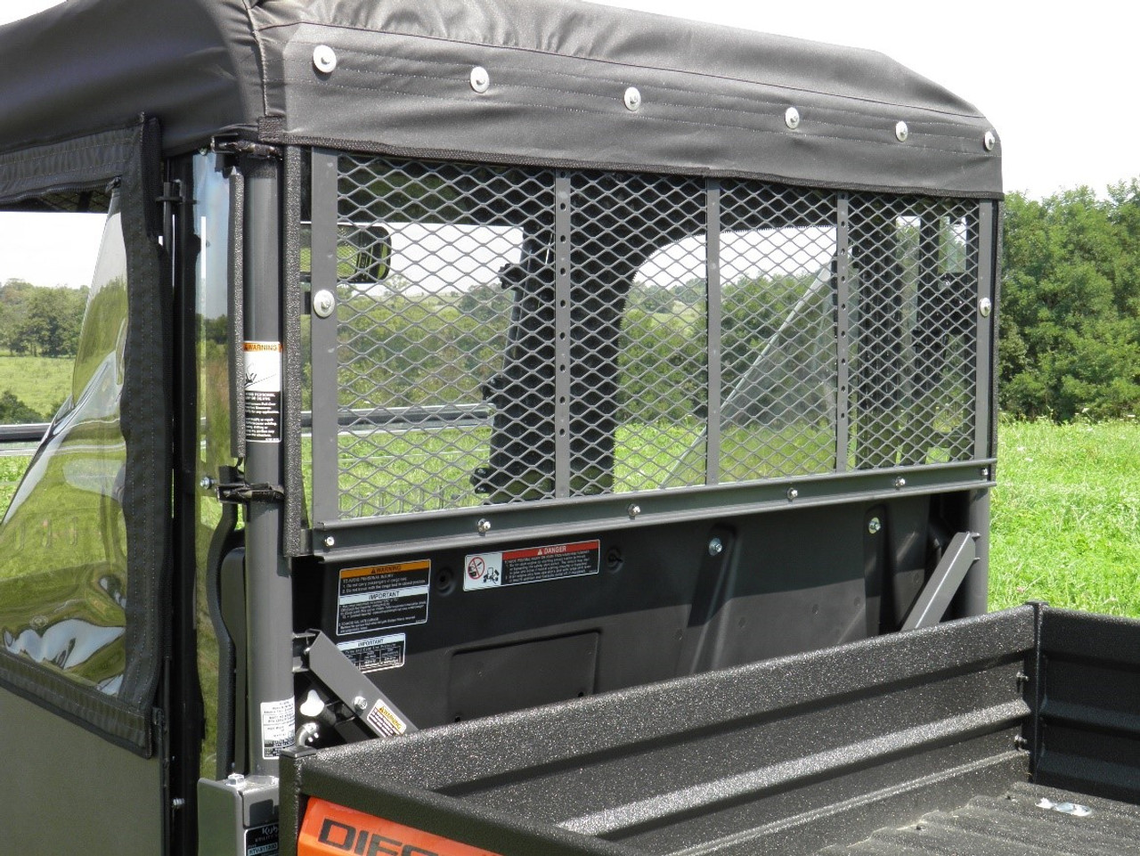 Kubota RTV XG850 Lexan Back Panel