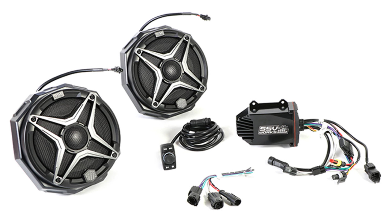 2-Speaker SXS Cage Audio Kit with 2" Clamps