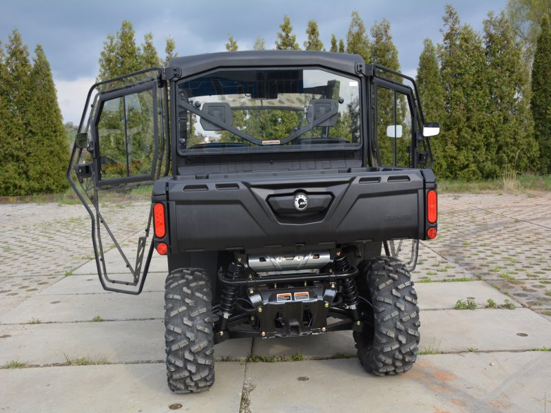 Can-Am Defender 1000 hard cab enclosure by HardCabs - steel roof, tilt-out glass windshield, poly doors
