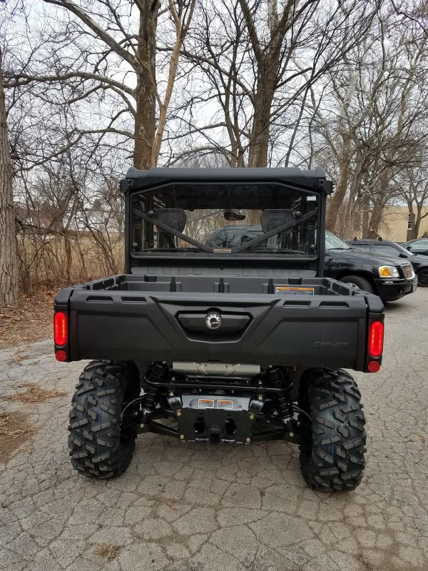 Can-Am Defender MAX hard cab enclosure by HardCabs - steel roof, tilt-out glass windshield, poly doors